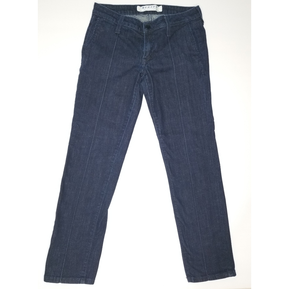 Hudson dark wash signiture/bootcut low rise jeans